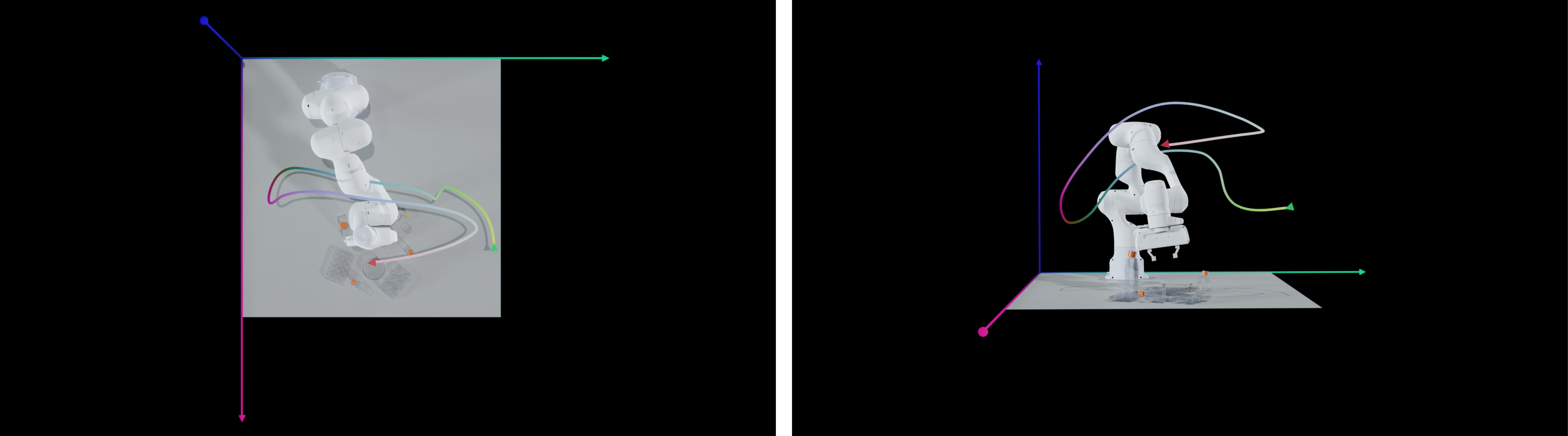 Robot-mounted capture trajectory